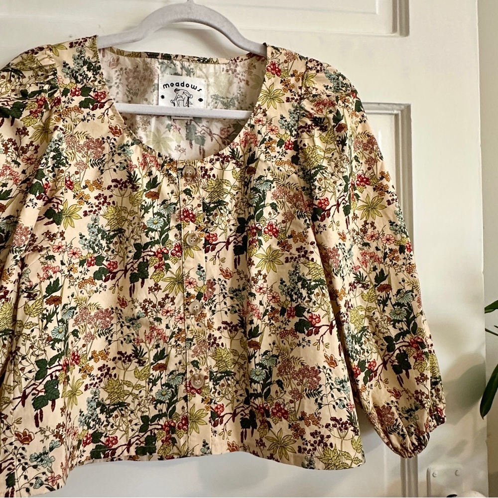 NEW MEADOWS Floral Blouse,‎ Sz S - Picture 9 of 13
